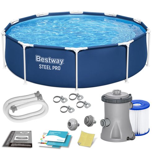 Bestway 56679 8 az 1-ben keretes kerti medence, 305 x 76 cm