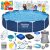 Bestway 56681 16 az 1-ben keretes kerti medence, 366 x 76 cm