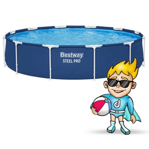 Bestway 56681 366 x 76 cm 7 az 1-ben keretes kerti medence
