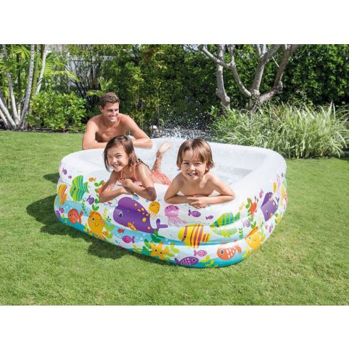 Felfújható akvárium medence 159 x 159 x 50 cm INTEX 57471