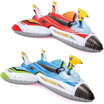 Felfújható repülőgép piros INTEX 57536 ágyúval