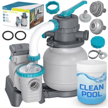   Homokszivattyú úszómedencékhez + multifunkcionális tabletták 6056 l/h Bestway 58497