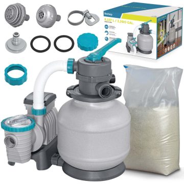Homokszivattyú 8327 l/h Bestway 58499 + 25 kg homok