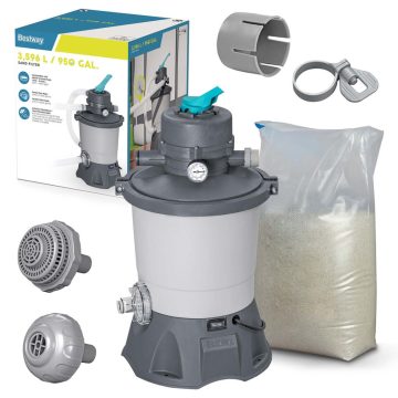 Homokszivattyú 3596 l/h + 25 kg homok Bestway
