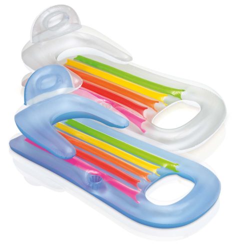 Matrac, fotel napozáshoz és úszáshoz 2 az 1-ben King Cool 160 x 85 cm INTEX 58802 kék