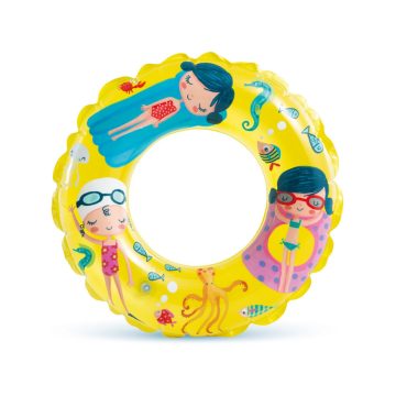 Úszógyűrű, átmérője 61 cm, INTEX 59242 sárga