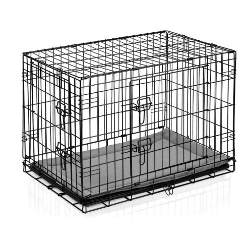 Fém kennel ketrec kutyáknak + ágy 75 x 45 x 54 cm PH-200