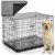 Fém kennel ketrec kutyáknak + ágy 107 x 71 x 77 cm PH-202