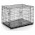 Fém kennel ketrec kutyáknak + ágy 107 x 71 x 77 cm PH-202