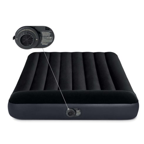 203x152x25 cm-es felfújható matrac beépített elektromos pumpával INTEX 64150