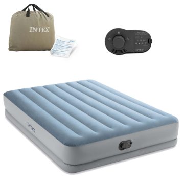   203x152x36 cm-es felfújható matrac beépített elektromos pumpával INTEX 64159