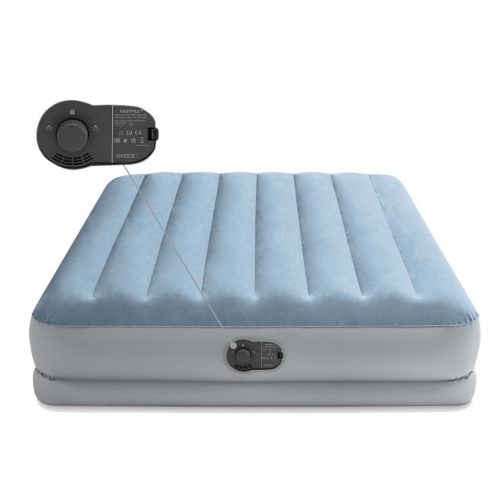 203x152x36 cm-es felfújható matrac beépített elektromos pumpával INTEX 64159