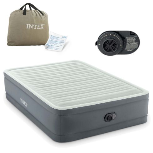 191x137x46 cm-es felfújható matrac beépített elektromos pumpával INTEX 64904ND