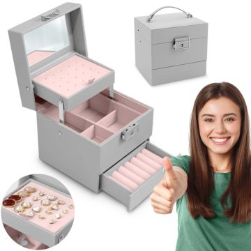 MS-703 Massido ékszerdoboz - szürke