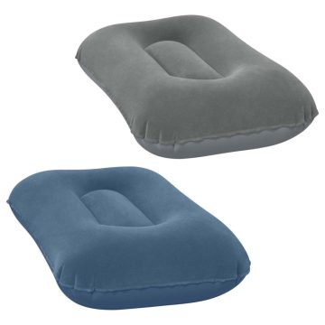   Poduszka dmuchana welurowa 42 x 26 cm Bestway 67121 granatowy