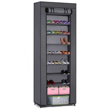 Massido textil cipős szekrény - grafit