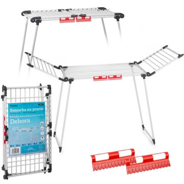 Debora fehér összecsukható álló ruhaszárító, 19 m