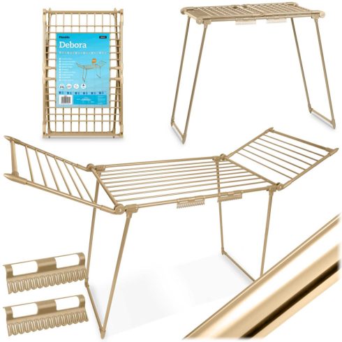 Debora arany összecsukható álló ruhaszárító, 19 m