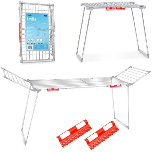 Lydia 27 m rozsdamentes acélból készült összecsukható álló ruhaszárító