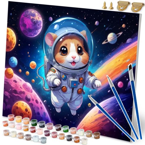 Festmény szám szerint 40x50 cm Massido Astronaut