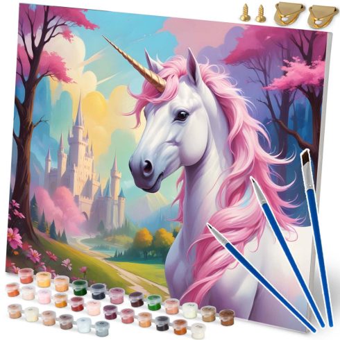 Festmény szám szerint 40x50 cm Massido Unicorn