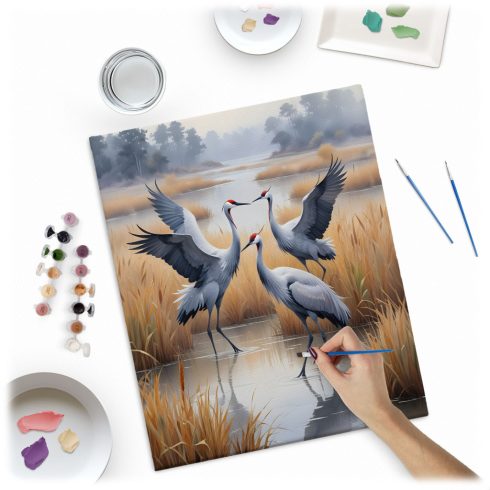 Festés szám szerint 40x50 cm Massido Cranes