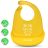 Ricokids szilikon etető előke, sárga