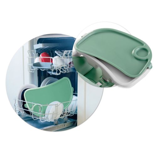 Magas szék asztallal, Belo zöld hintaszék