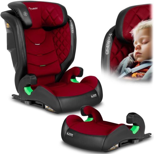 Nukido Louis fekete-piros autósülés 15–36 kg ISOFIX