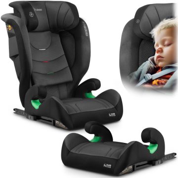   Nukido Louis Soft fekete és szürke autósülés 15–36 kg ISOFIX