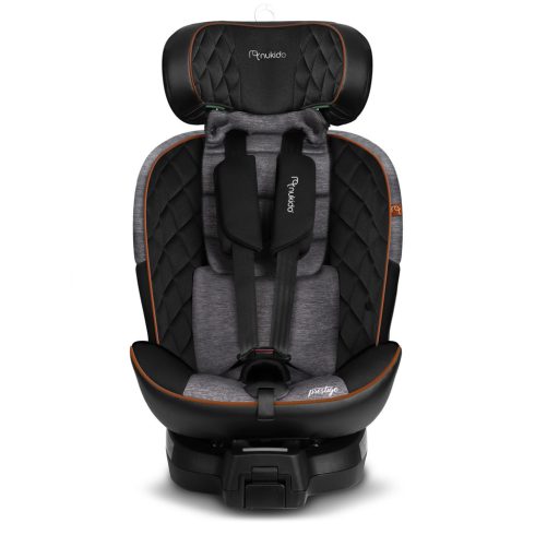 Fotelik samochodowy Nukido Prestige Line czarno-szary 0-36 kg ISOFIX