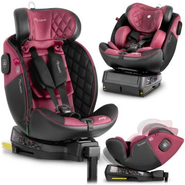   Nukido Prestige Line fekete-rózsaszín autóülés 0-36 kg ISOFIX