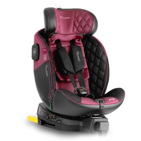Nukido Prestige Line fekete-rózsaszín autóülés 0-36 kg ISOFIX