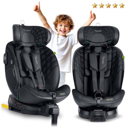 Nukido Aero Line autósülés, fekete, 0-36 kg, ISOFIX