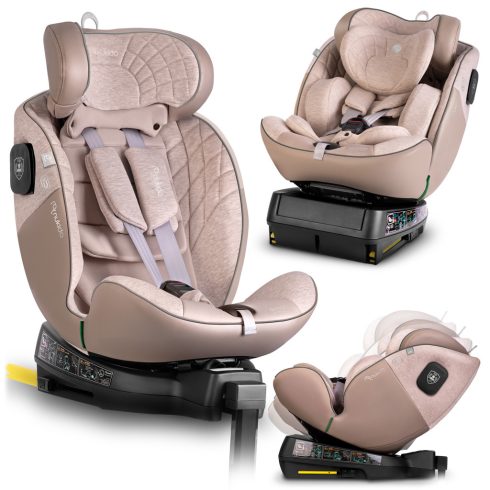 Nukido Aero Line autósülés, bézs, 0–36 kg, ISOFIX