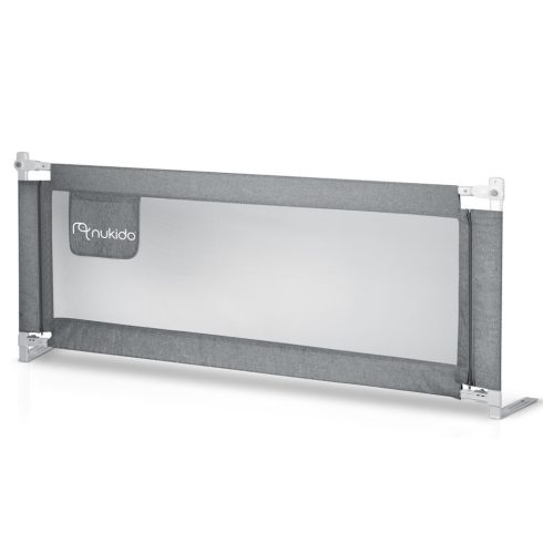 Biztonsági sín ágyhoz biztonsági kapuzárral 160 cm Nukido NK-227 szürke