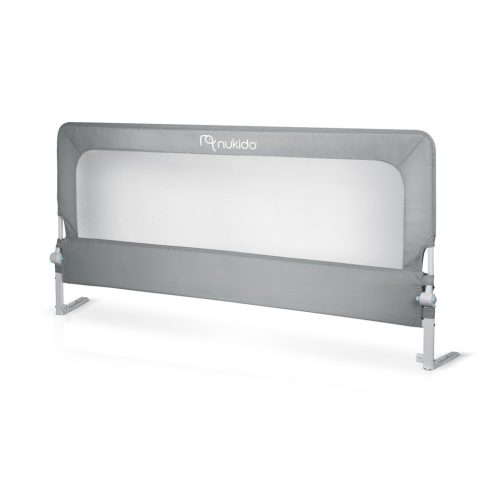 Ágybiztonsági korlát, biztonsági kapu, zár, 200 cm, Nukido NK-228, szürke