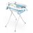   Összecsukható babafürdő állvánnyal, hőmérővel és Ricokids RK-287 fehér és kék betéttel