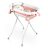   Összecsukható babafürdő állvánnyal, hőmérővel és betéttel Ricokids RK-287 fehér és rózsaszín