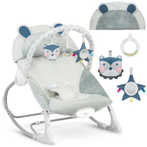 Ricokids hintaszék rezgéssel – szürke