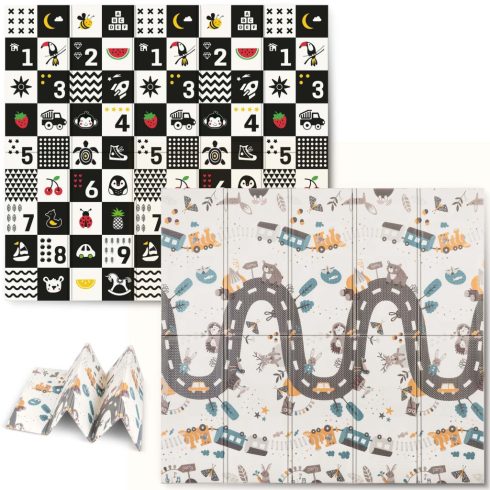 Összecsukható oktatóhab szőnyeg 200 x 180 x 1 cm Nukido NK-340