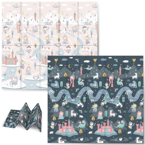 Összecsukható oktatóhab szőnyeg 200 x 180 x 1 cm Nukido NK-340