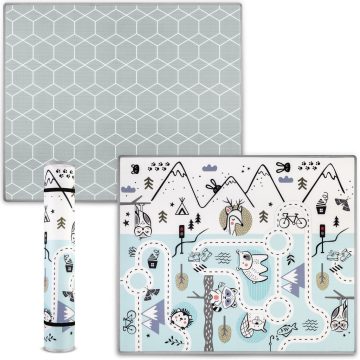   Összetekerhető oktatási habszőnyeg 180 x 150 x 1,5 cm Nukido NK-342