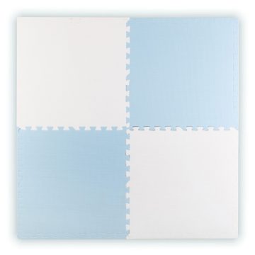   Nagy Ricokids puzzle habszivacs szőnyeg 60x60 cm 4 db. kék és fehér