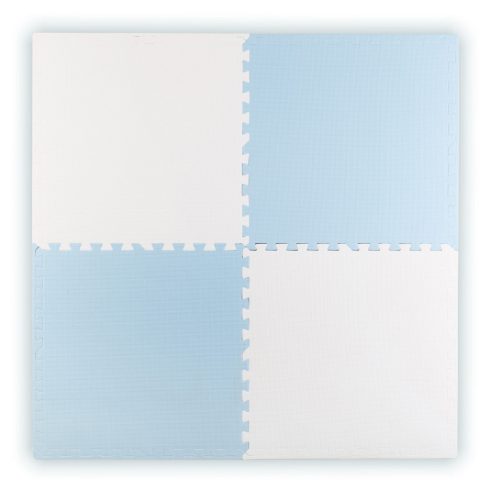 Nagy Ricokids puzzle habszivacs szőnyeg 60x60 cm 4 db. kék és fehér