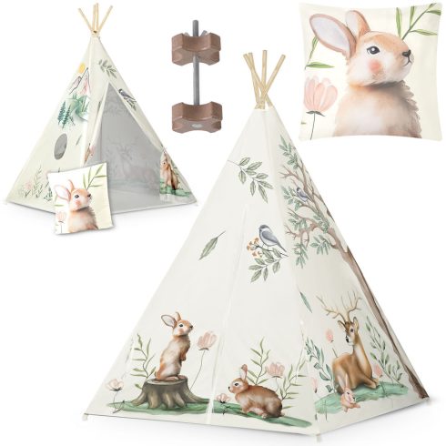 Nukido teepee sátor gyerekeknek – bézs