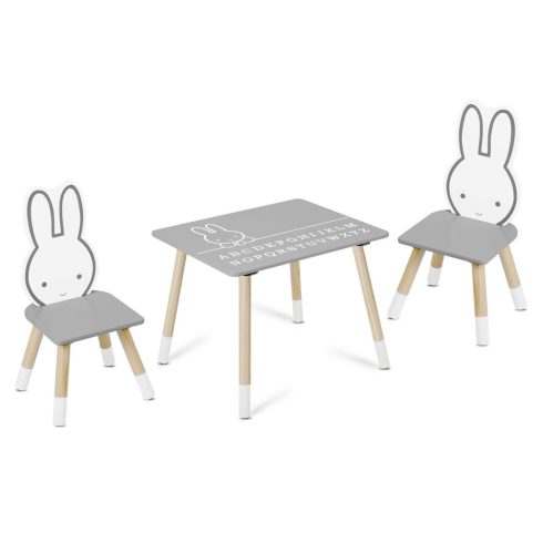 Ricokids RC-847 Nyuszi asztal két székkel gyerekeknek