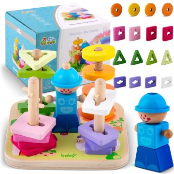 Fából készült válogatójáték - RK-866 Ricokids puzzle