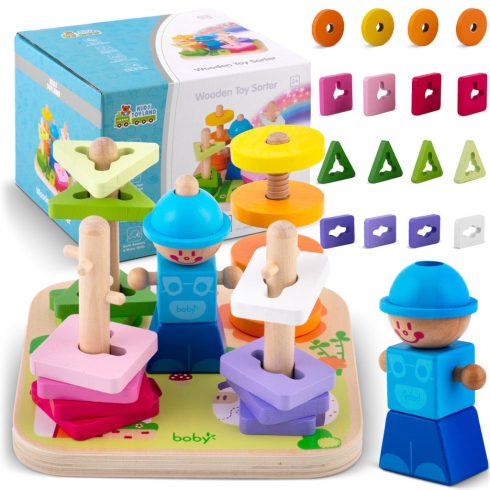 Fából készült válogatójáték - RK-866 Ricokids puzzle