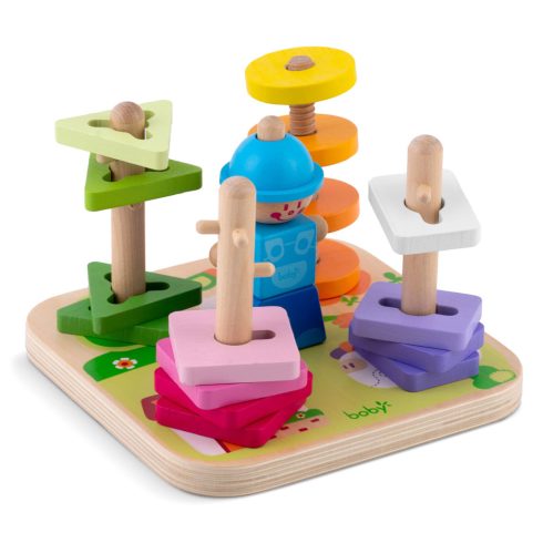 Fából készült válogatójáték - RK-866 Ricokids puzzle
